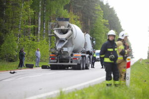 08.05.2025. Niestachów. Wypadek / Fot. Wiktor Taszłow - Radio Kielce