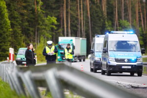 08.05.2025. Niestachów. Wypadek / Fot. Wiktor Taszłow - Radio Kielce