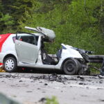 08.05.2025. Niestachów. Wypadek / Fot. Wiktor Taszłow - Radio Kielce