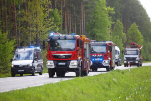 08.05.2025. Niestachów. Wypadek / Fot. Wiktor Taszłow - Radio Kielce