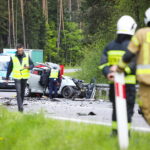 08.05.2025. Niestachów. Wypadek / Fot. Wiktor Taszłow - Radio Kielce