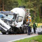 08.05.2025. Niestachów. Wypadek / Fot. Wiktor Taszłow - Radio Kielce