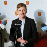 12.05.2025. Kielce. Konferencja prasowa Agaty Wojdy / Fot. Wiktor Taszłow - Radio Kielce