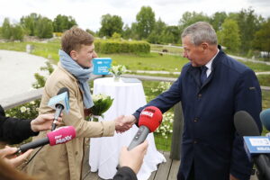09.05.2025. Kielce. Konferencja nt. rozwoju miejskiej sieci kanalizacyjnej / Fot. Wiktor Taszłow - Radio Kielce