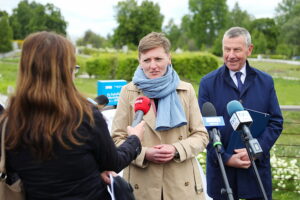 09.05.2025. Kielce. Konferencja nt. rozwoju miejskiej sieci kanalizacyjnej / Fot. Wiktor Taszłow - Radio Kielce