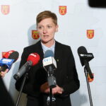 12.05.2025. Kielce. Konferencja prasowa Agaty Wojdy / Fot. Wiktor Taszłow - Radio Kielce