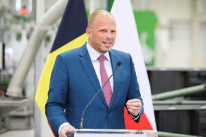 12.05.2025. Skarżysko-Kamienna. Podpisanie listu intencyjnego w sprawie zakupu przez Belgię zestawów rakietowych Piorun / Fot. Wiktor Taszłow - Radio Kielce