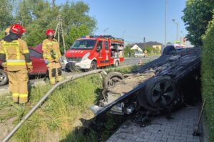 28.05.2025. Morawica. Wypadek / Fot. Daniel Czwartosz - Radio Kielce