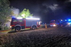 16.05.2025. Zajączkowice. Pożar / Fot. Ratownictwo Powiatu Ostrowieckiego