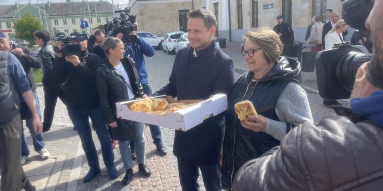 19.05.2025. Skarżysko-Kamienna. Wizyta Rafała Trzaskowskiego / Fot. Anna Głąb - Radio Kielce