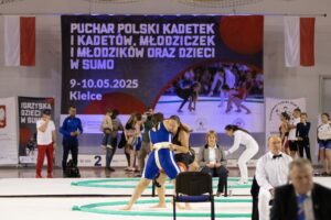 10.05.2025. Kielce. Zawody Pucharu Polski Kadetek i Kadetów, Młodziczek i Młodzików oraz Dzieci w Sumo / Fot. Adrian Dróżdż