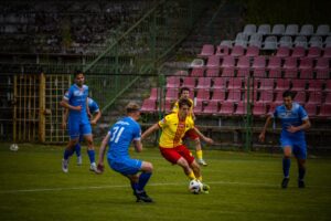 10.05.2025. 29. kolejka Betclic III ligi: Podhale Nowy Targ - Korona II Kielce / Fot. Adrian Dróżdż – Radio Kielce