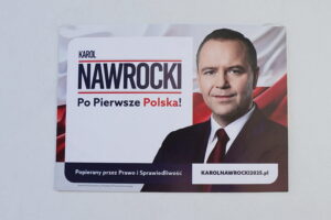 15.05.2025. Kielce. Plakaty wyborcze - Karol Nawrocki / Fot. Adrian Dróżdż – Radio Kielce