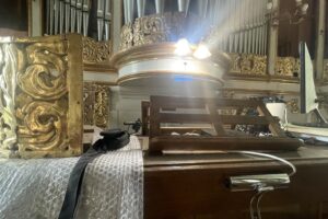 16.05.2025. Sandomierz. Bazylika katedralna. Prawie 100-letnie organy przechodzą remont / Fot. Grażyna Szlęzak - Radio Kielce