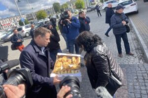 19.05.2025. Skarżysko-Kamienna. Wizyta Rafała Trzaskowskiego / Fot. Anna Głąb - Radio Kielce
