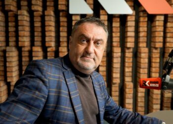 05.05.2025. Radio Kielce. Rozmowa Dnia. Na zdjęciu: Piotr Łojek - świętokrzyski kurator oświaty / Fot. Piotr Kwaśniewski - Radio Kielce