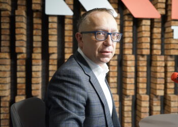 13.05.2025. Radio Kielce. Rozmowa Dnia. Na zdjęciu: Artur Gierada - przewodniczący świętokrzyskiej PO / Fot. Sebastian Kalwat - Radio Kielce