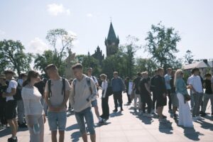 21.05.2025. Końskie. Escape Truck na rynku / Fot. Magdalena Galas-Klusek - Radio Kielce
