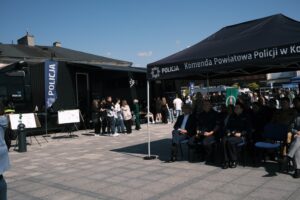 21.05.2025. Końskie. Escape Truck na rynku / Fot. Magdalena Galas-Klusek - Radio Kielce