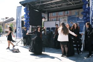 21.05.2025. Końskie. Escape Truck na rynku / Fot. Magdalena Galas-Klusek - Radio Kielce
