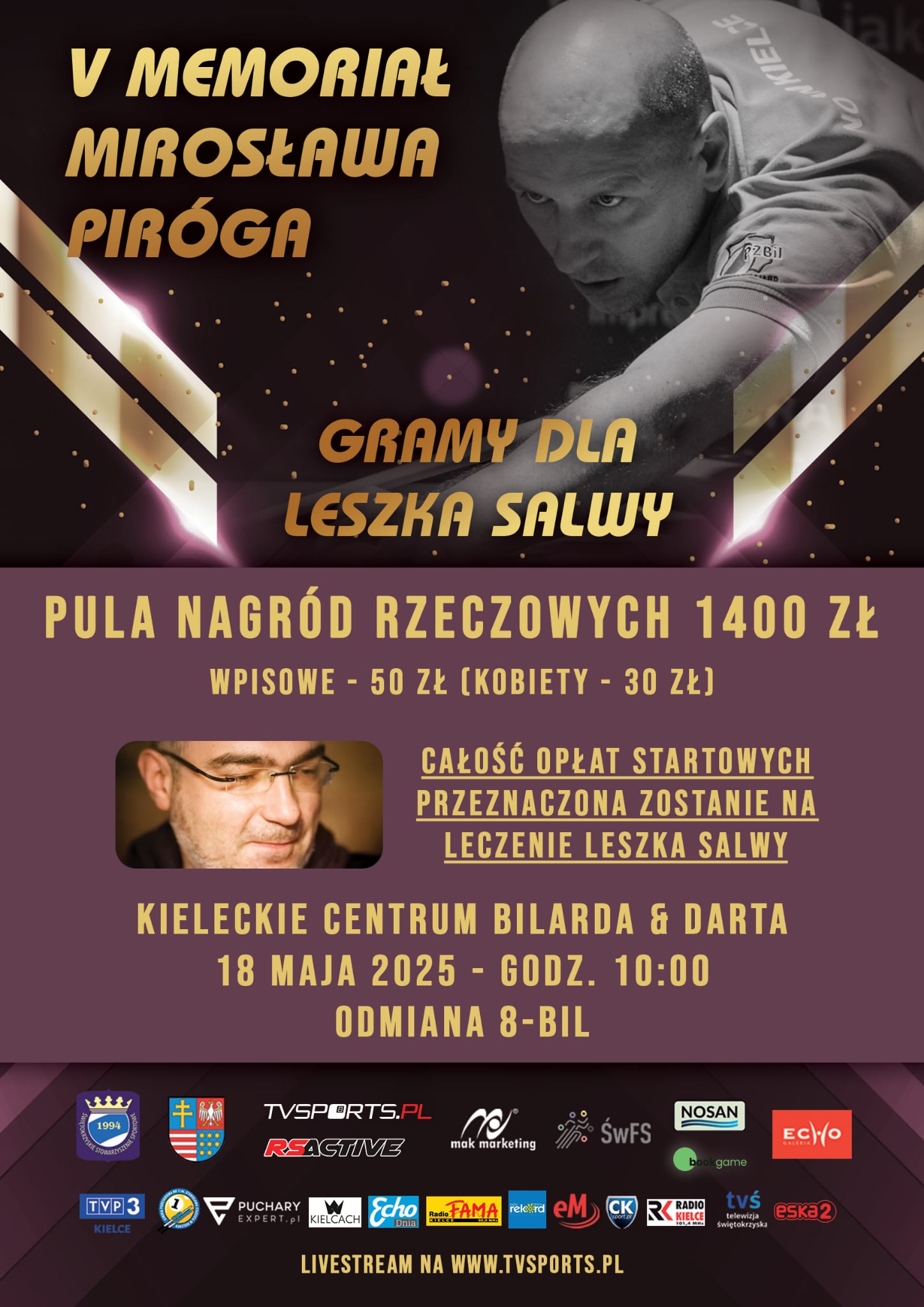 Niezwykły turniej w w Kieleckim Centrum Bilarda i Darta - Radio Kielce