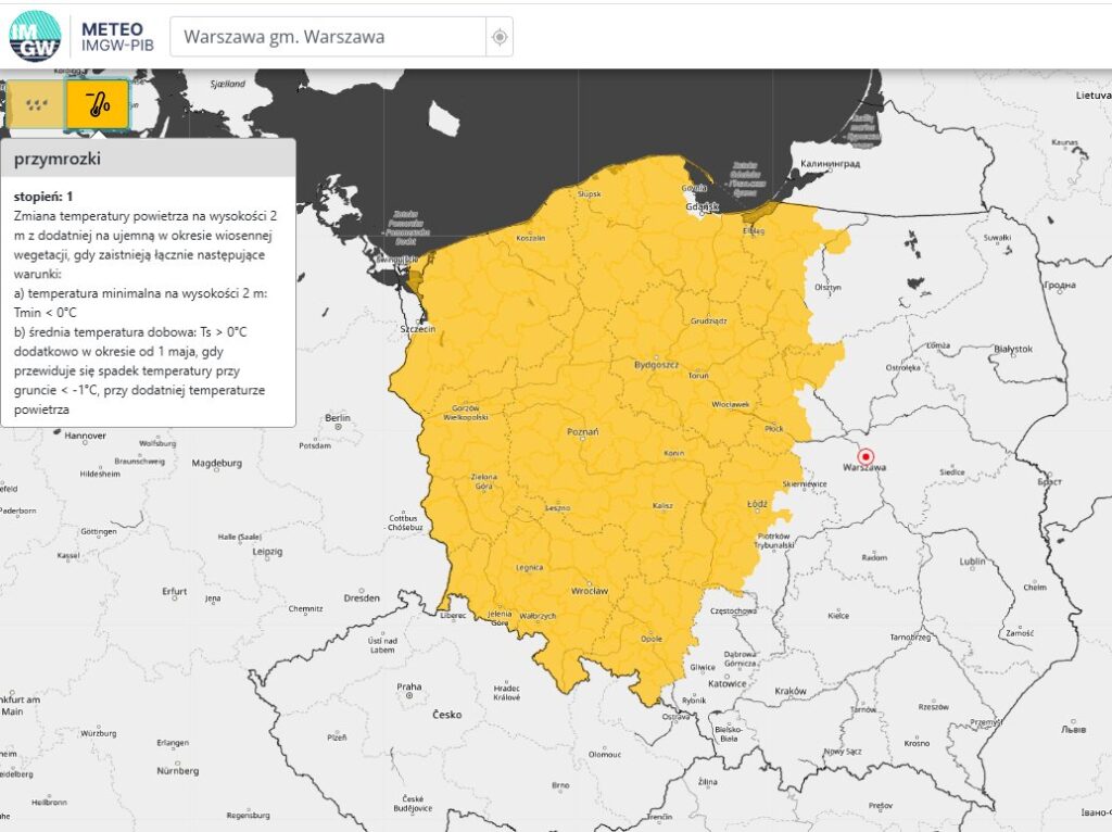 Przymrozek podzieli Polskę. Co nas czeka w Świętokrzyskiem? - Radio Kielce Przymrozek podzieli Polskę. Co nas czeka w Świętokrzyskiem? - Radio Kielce