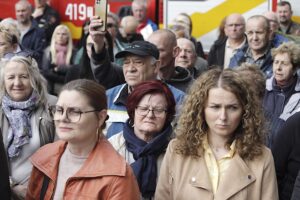 07.05.2025. Brzegi. Mieszkańcy przeciwni budowie fermy drobiu / Fot. Jarosław Kubalski - Radio Kielce