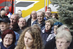 07.05.2025. Brzegi. Mieszkańcy przeciwni budowie fermy drobiu / Fot. Jarosław Kubalski - Radio Kielce