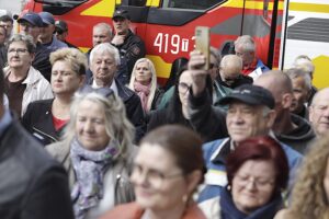 07.05.2025. Brzegi. Mieszkańcy przeciwni budowie fermy drobiu / Fot. Jarosław Kubalski - Radio Kielce