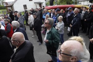 07.05.2025. Brzegi. Mieszkańcy przeciwni budowie fermy drobiu / Fot. Jarosław Kubalski - Radio Kielce