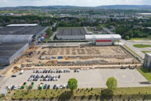 21.05.2025. Kielce. Targi Kielce. Budowa nowej hali wystawienniczej / Fot. Jarosław Kubalski – Radio Kielce