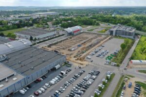 21.05.2025. Kielce. Targi Kielce. Budowa nowej hali wystawienniczej / Fot. Jarosław Kubalski – Radio Kielce