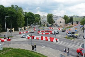 22.05.2025. Kielce. Skrzyżowanie ulic: Seminaryjskiej, Jana Pawła II i Ogrodowej / Fot. Jarosław Kubalski - Radio Kielce