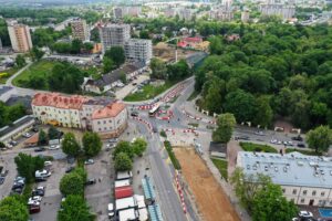 22.05.2025. Kielce. Skrzyżowanie ulic: Seminaryjskiej, Jana Pawła II i Ogrodowej / Fot. Jarosław Kubalski - Radio Kielce