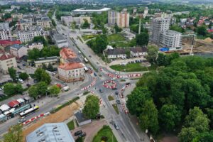 22.05.2025. Kielce. Skrzyżowanie ulic: Seminaryjskiej, Jana Pawła II i Ogrodowej / Fot. Jarosław Kubalski - Radio Kielce