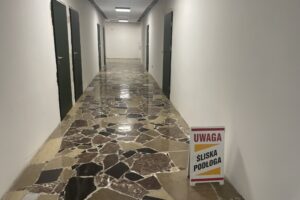 09.05.2025. Sandomierz. Remont w szpitalu / Fot. Grażyna Szlęzak - Radio Kielce