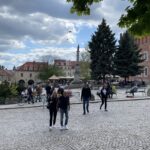 01.05.2025. Sandomierz. Turyści w mieście / Fot. Grażyna Szlęzak - Radio Kielce