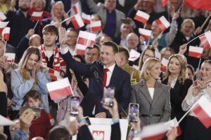 18.05.2025. Sandomierz. Wieczór wyborczy Rafała Trzaskowskiego / Fot. Jarosław Kubalski - Radio Kielce