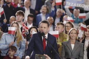 18.05.2025. Sandomierz. Wieczór wyborczy Rafała Trzaskowskiego / Fot. Jarosław Kubalski - Radio Kielce