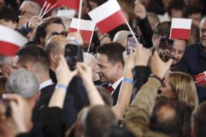 18.05.2025. Sandomierz. Wieczór wyborczy Rafała Trzaskowskiego / Fot. Jarosław Kubalski - Radio Kielce
