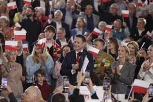 18.05.2025. Sandomierz. Wieczór wyborczy Rafała Trzaskowskiego / Fot. Jarosław Kubalski - Radio Kielce