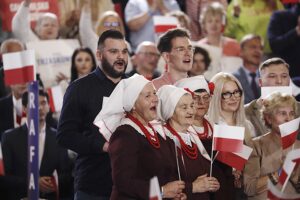 18.05.2025. Sandomierz. Wieczór wyborczy Rafała Trzaskowskiego / Fot. Jarosław Kubalski - Radio Kielce