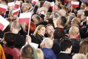 18.05.2025. Sandomierz. Wieczór wyborczy Rafała Trzaskowskiego / Fot. Jarosław Kubalski - Radio Kielce