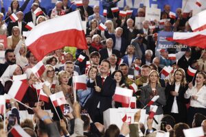 18.05.2025. Sandomierz. Wieczór wyborczy Rafała Trzaskowskiego / Fot. Jarosław Kubalski - Radio Kielce