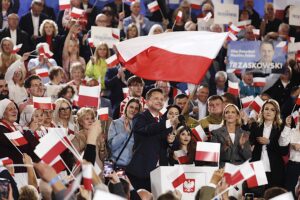 18.05.2025. Sandomierz. Wieczór wyborczy Rafała Trzaskowskiego / Fot. Jarosław Kubalski - Radio Kielce