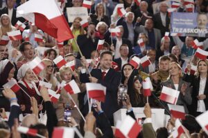 18.05.2025. Sandomierz. Wieczór wyborczy Rafała Trzaskowskiego / Fot. Jarosław Kubalski - Radio Kielce