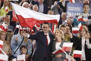18.05.2025. Sandomierz. Wieczór wyborczy Rafała Trzaskowskiego / Fot. Jarosław Kubalski - Radio Kielce