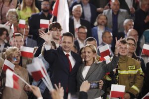 Sandomierz. Wieczór wyborczy Rafała Trzaskowskiego