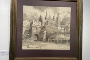 „Renesans Man z Opatowa” - nowa wystawa w galerii BWA Sandomierz - Radio Kielce 09.05.2025. Sandomierz. Wystawa prac Stanisława Kwiatkowskiego / Fot. Grażyna Szlęzak - Radio Kielce