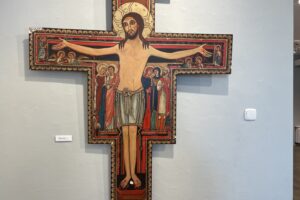 „Renesans Man z Opatowa” - nowa wystawa w galerii BWA Sandomierz - Radio Kielce 09.05.2025. Sandomierz. Wystawa prac Stanisława Kwiatkowskiego / Fot. Grażyna Szlęzak - Radio Kielce